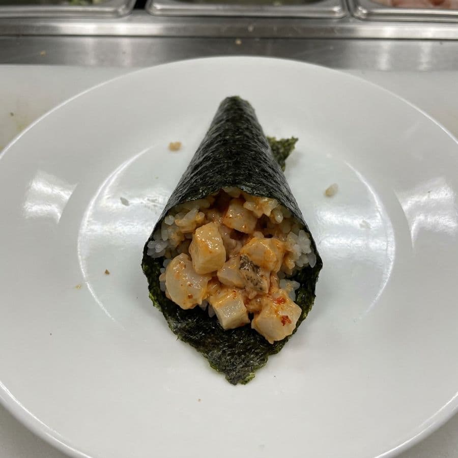 Spicy Scallop Hand Roll